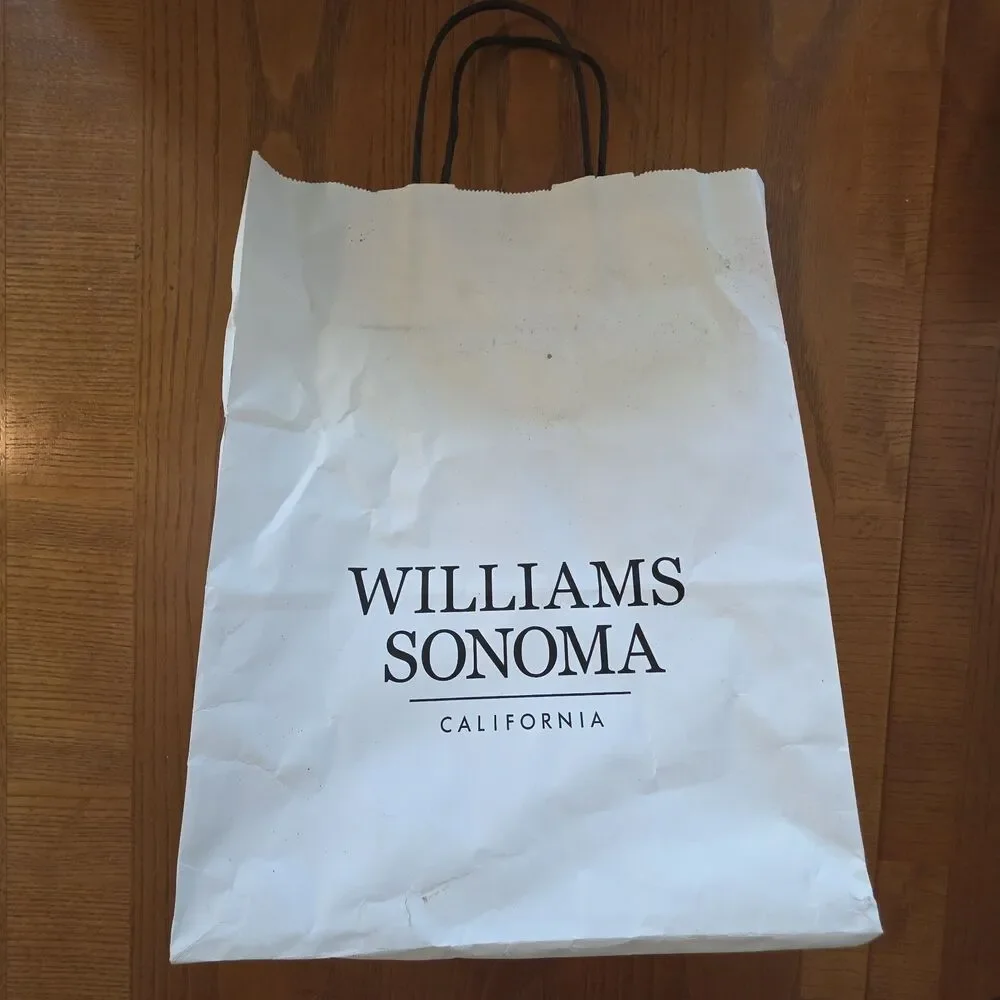 Williams Sonoma Paper Shopping Gift Bag